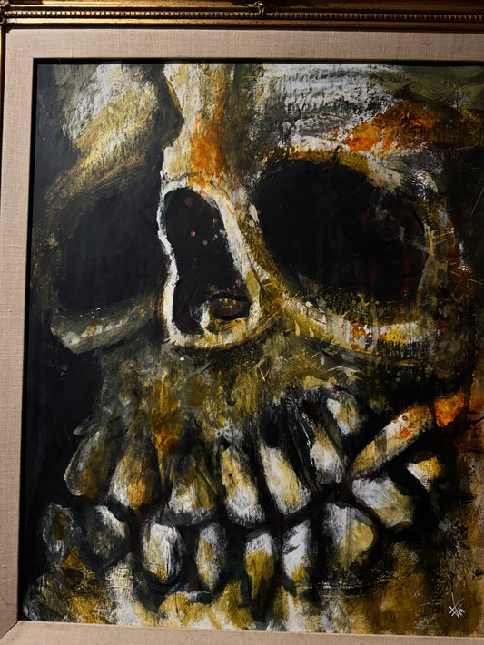 Smoking skull