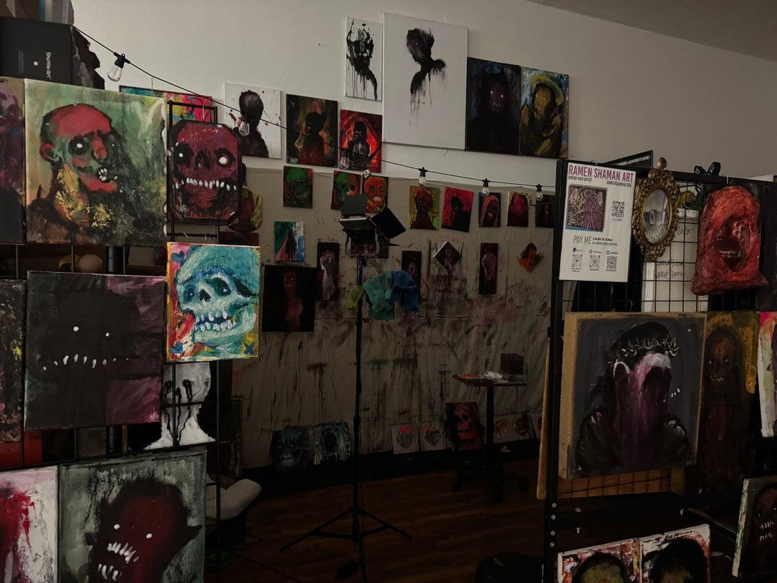 Christmas Eve in the Studio - Ramen Shaman Art