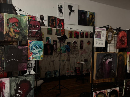 Christmas Eve in the Studio - Ramen Shaman Art