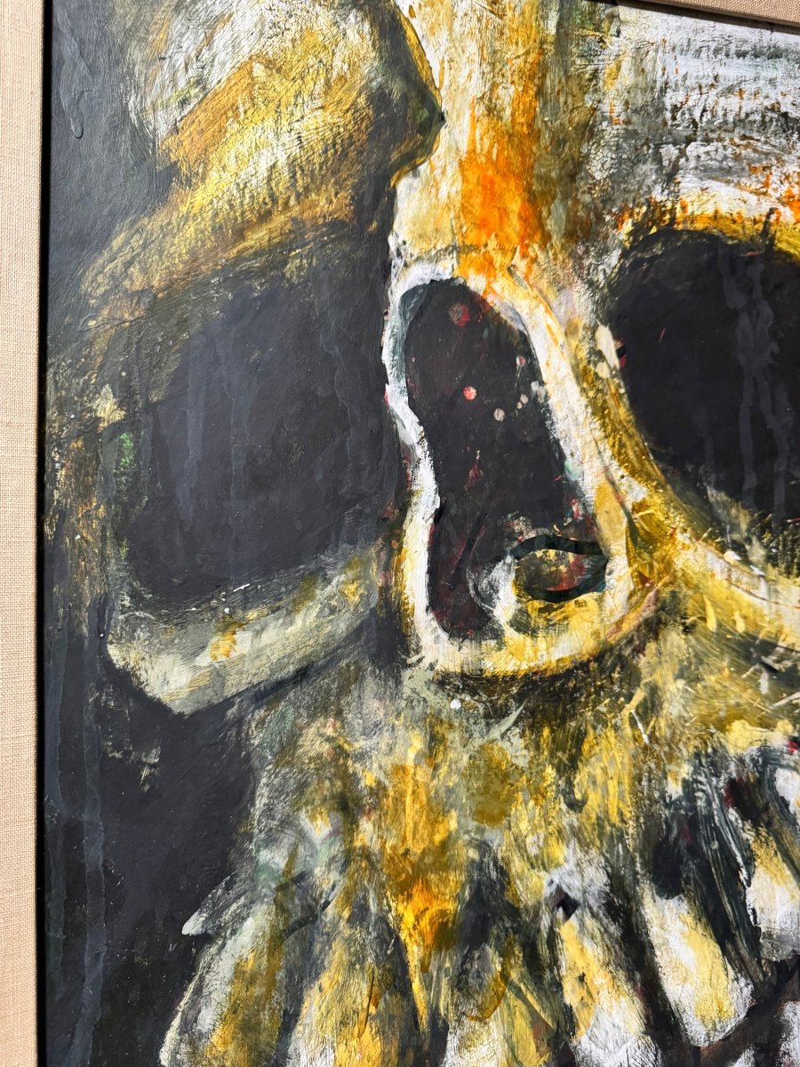 Smoking skull