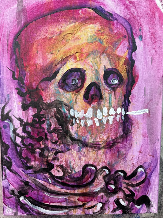 It’s hard to be an artist skull - Ramen Shaman Art